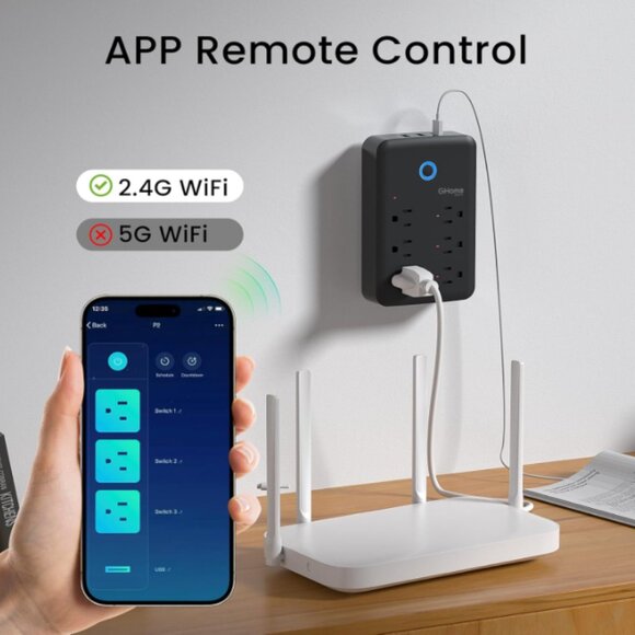 GHome Smart Plug Outlet Extender - Picture 5 of 6